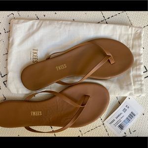 TKEES natural brown sandals - brand new with tags
